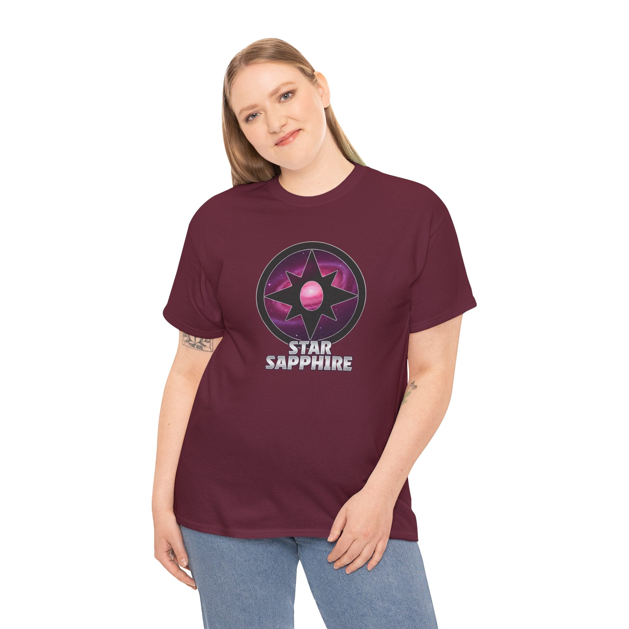 Teen Titans Star Graphic Tee — DC Star Sapphire Gem Logo T-Shirt