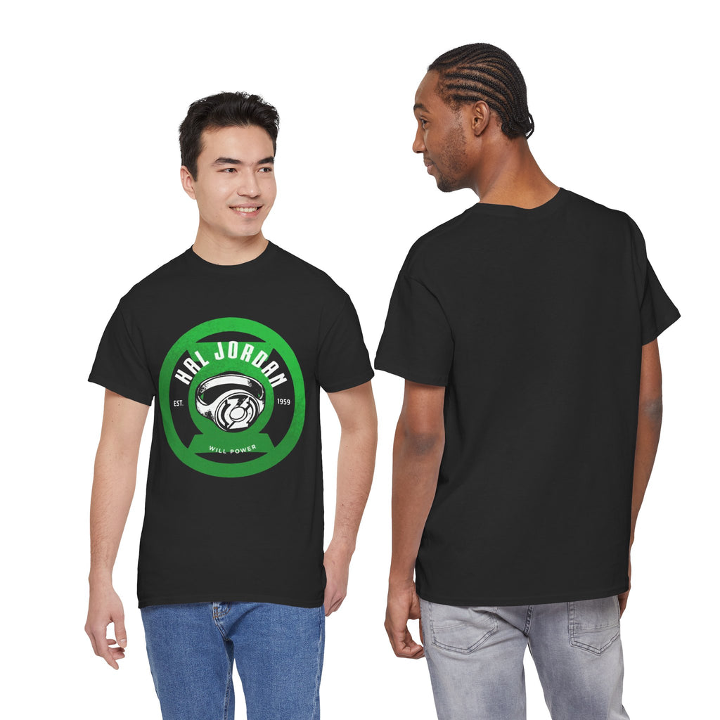 Green Lantern Hal Jordan Retro Logo Basketball T-Shirt