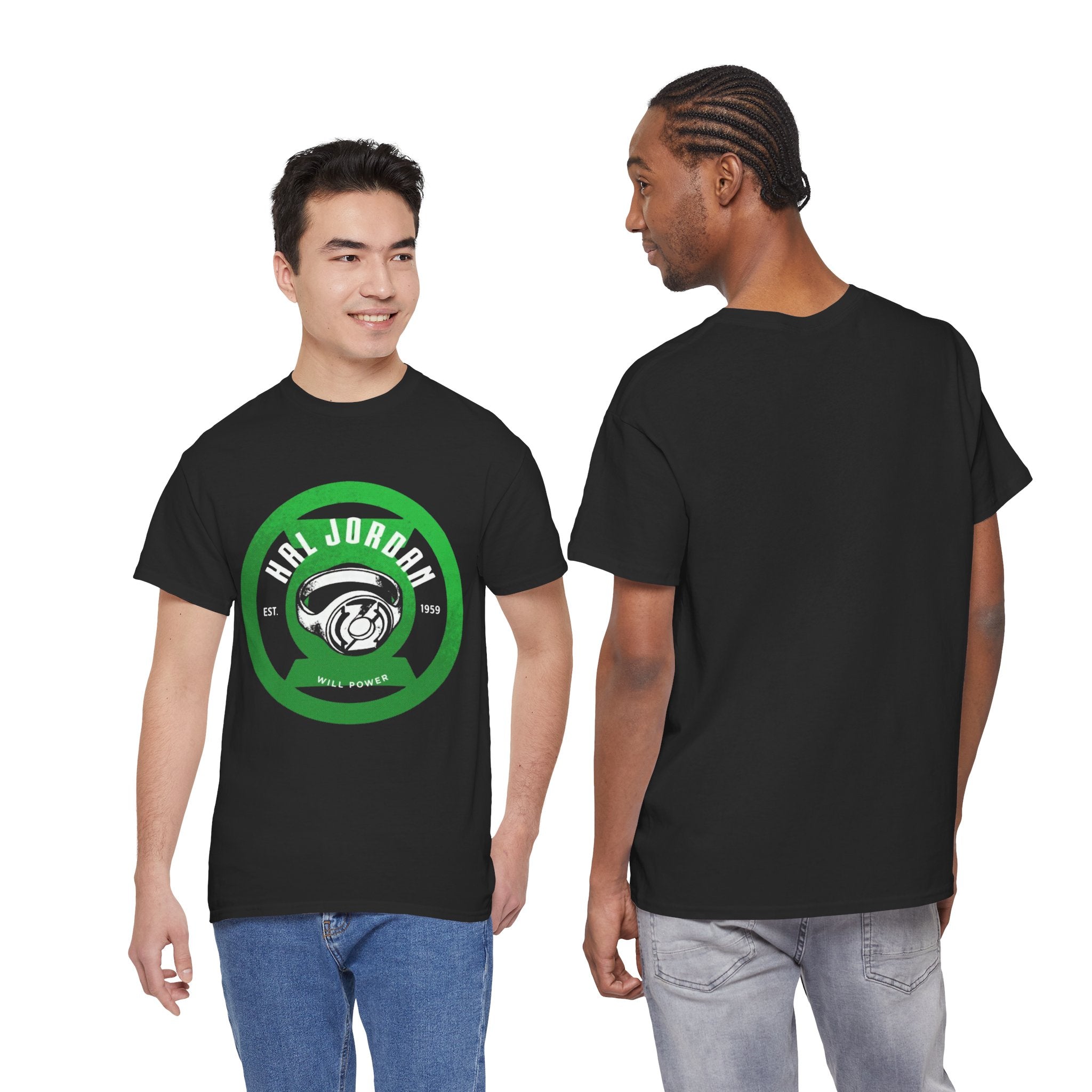 Green Lantern Hal Jordan Retro Logo Basketball T-Shirt