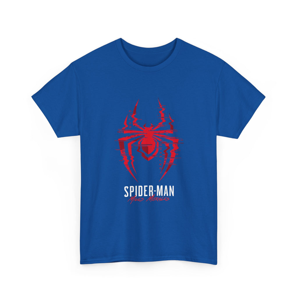 Marvel Spider-Man Miles Morales Glitch T-Shirt – Gamer Style Streetwear Tee