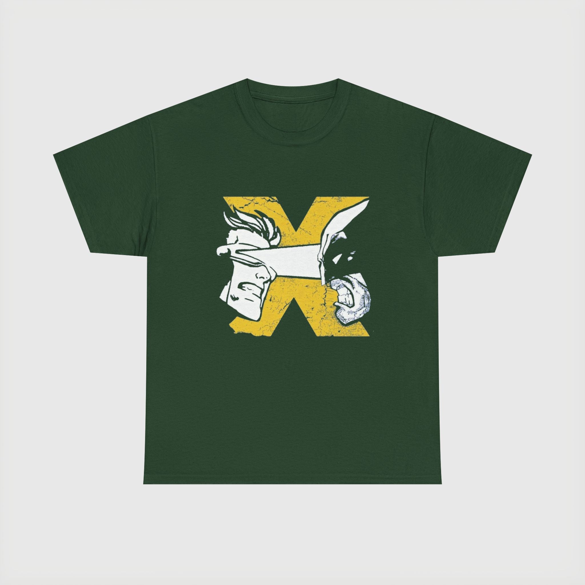 Wolverine vs Cyclops Vintage Graphic Tee — X‑Men Fan Shirt