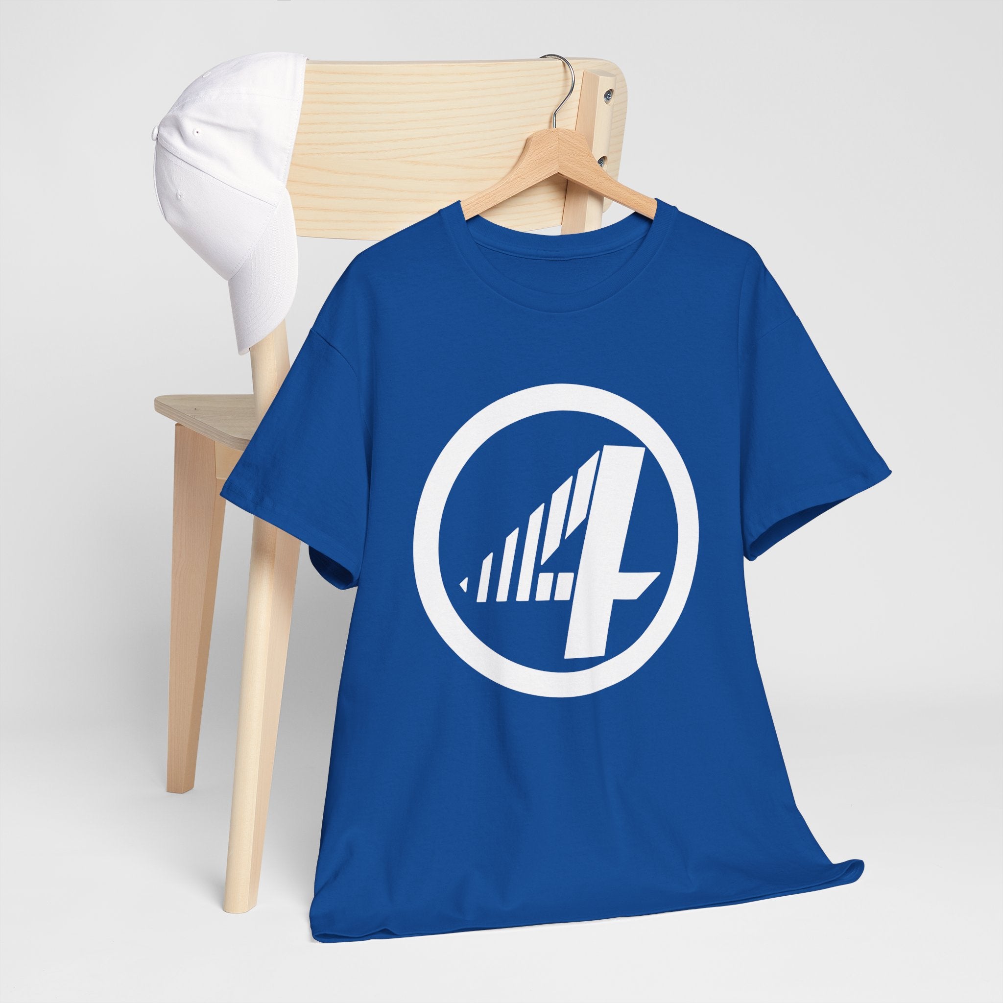 Fantastic Four Retro Logo T-Shirt — Minimalist Vintage Superhero Tee