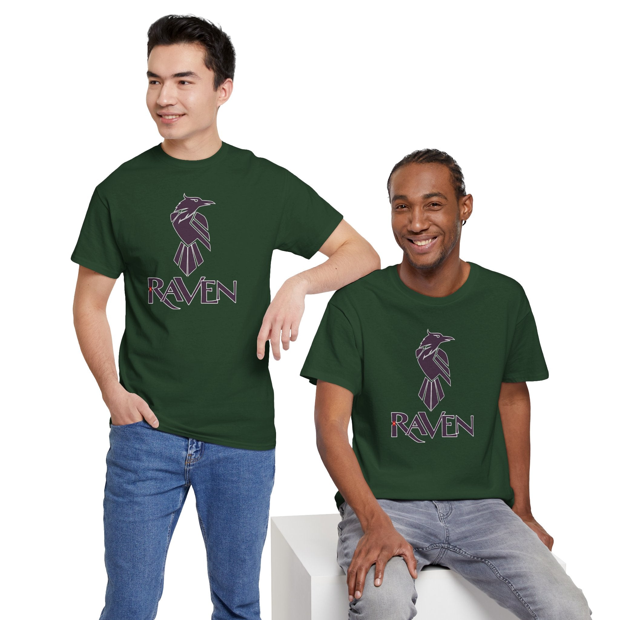 Teen Titans Raven Graphic Tee — Purple Geometric Raven Shirt