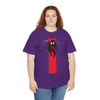 Marvel Miles Morales Spider-Man T-Shirt – Red Vertical Stripe Design | Premium Superhero Tee for Fans