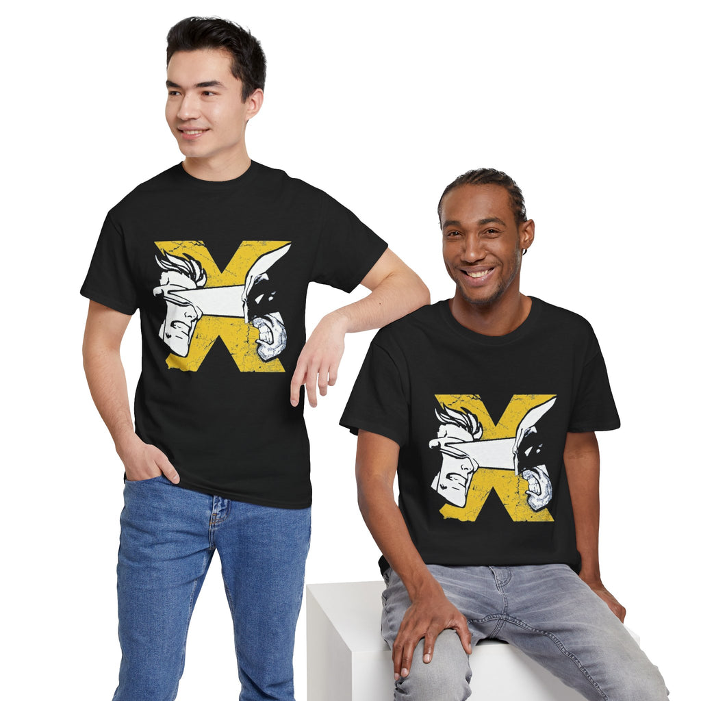 Wolverine vs Cyclops Vintage Graphic Tee — X‑Men Fan Shirt