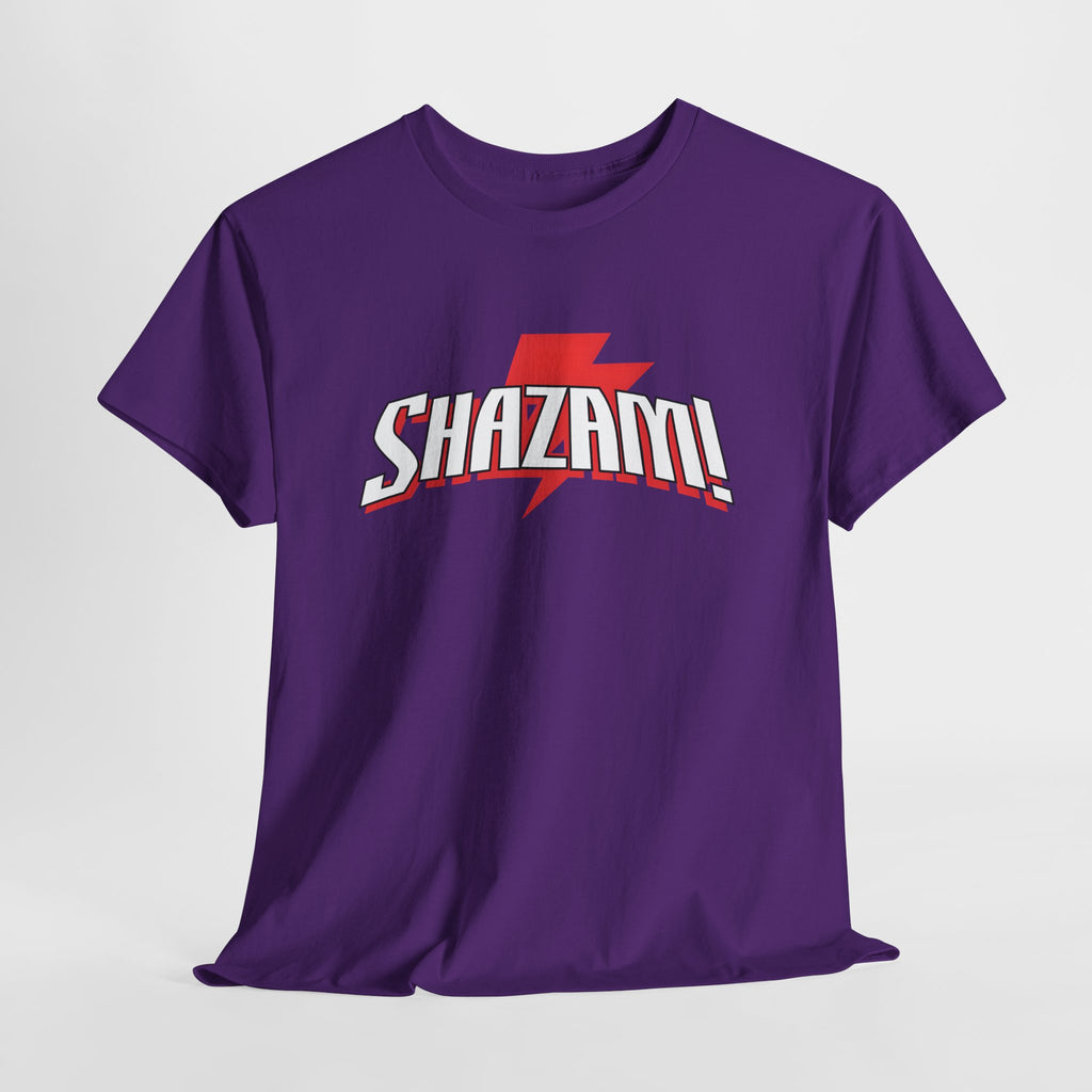 Shazam! Lightning Logo T-Shirt — Retro Comic Superhero Tee