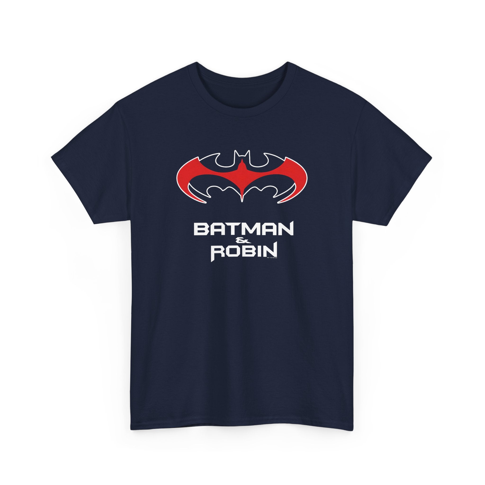 Batman & Robin 1997 Red Bat Emblem T‑Shirt - Batfamily shirt - George Clooney 90s Batman movie shirt