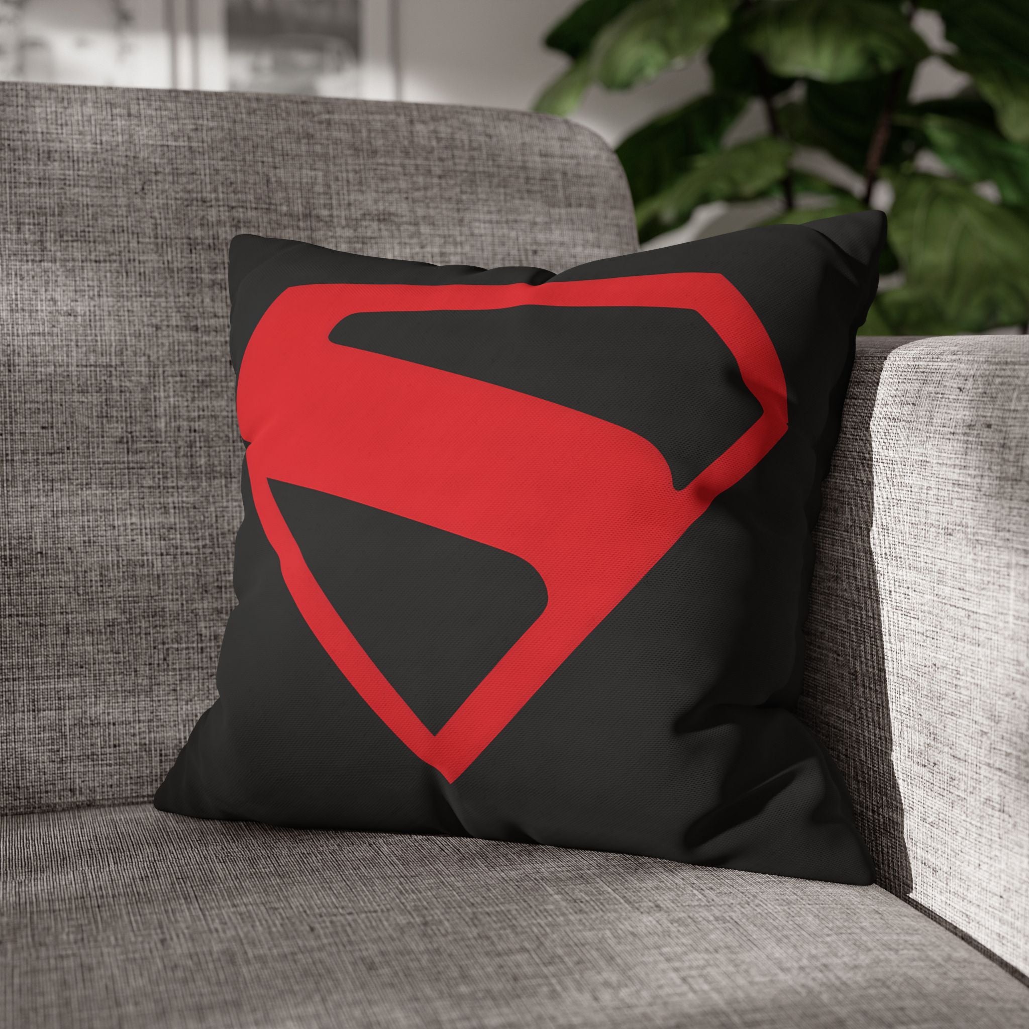 Superman 2025 Square Throw Pillowcase — Superhero Home Decor
