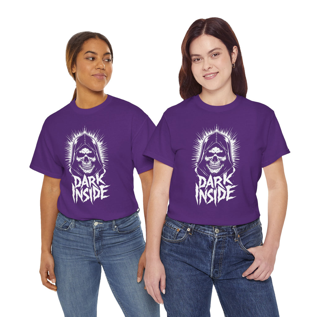 Dark Inside Skull Graphic T-Shirt — Gothic Halloween Alternative Tee
