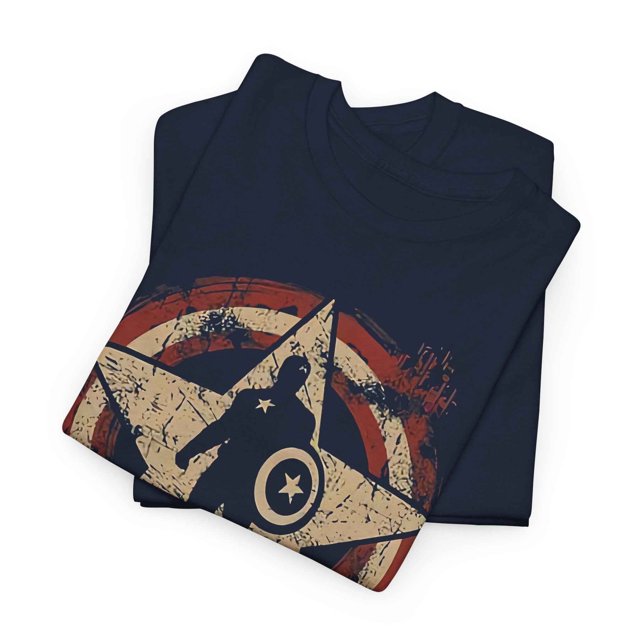 Captain America Vintage Star Shield Unisex T-Shirt