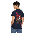 Harlequin Heart Tee — Joker-Inspired Playing Card Graphic T-Shirt