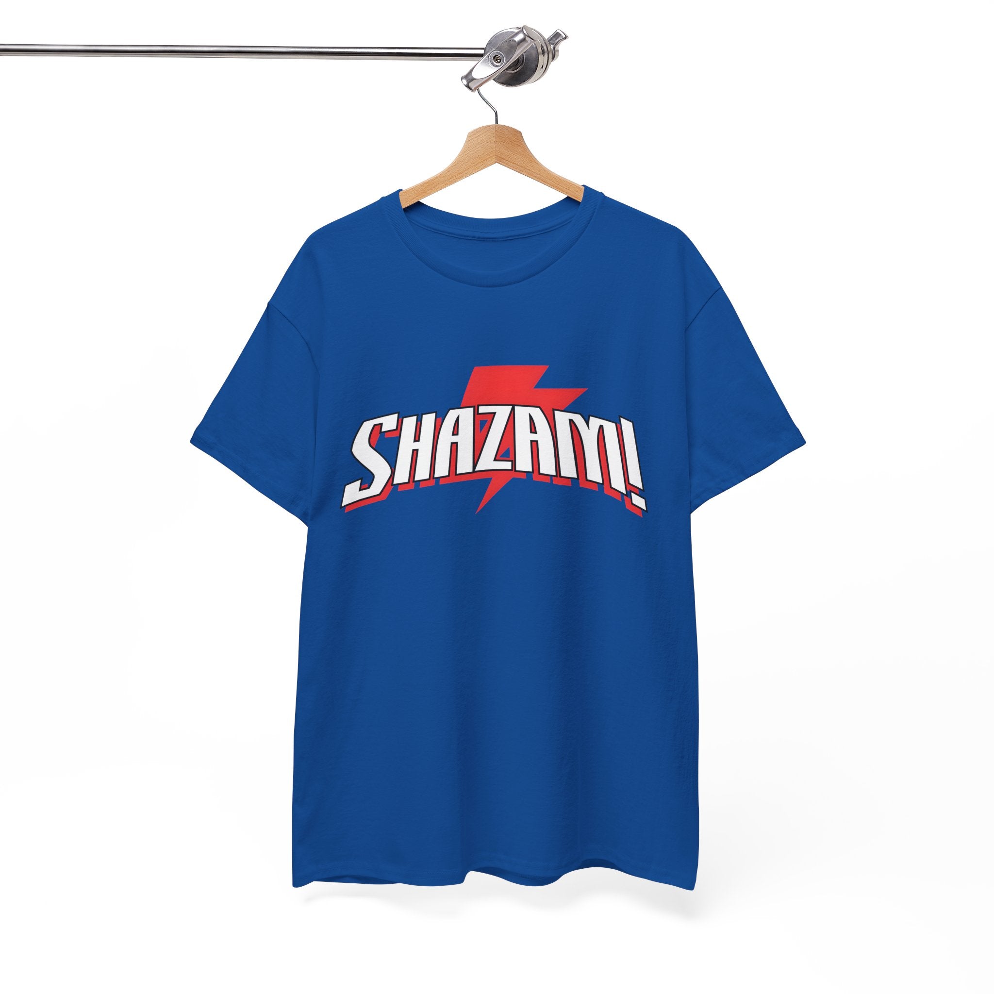 Shazam! Lightning Logo T-Shirt — Retro Comic Superhero Tee