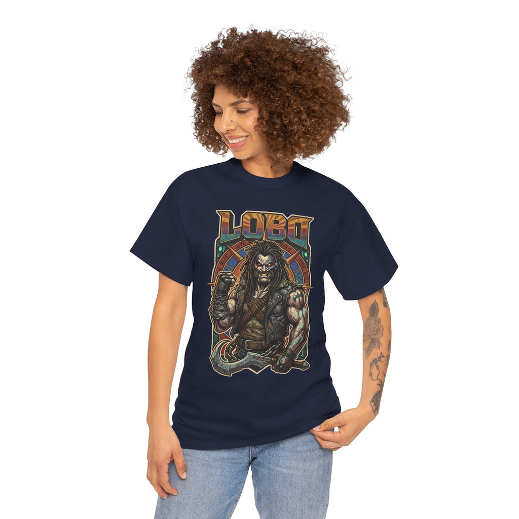 Lobo Warrior Graphic Tee – Jason Momoa’s DCU Czarnian Bounty Hunter T‑Shirt