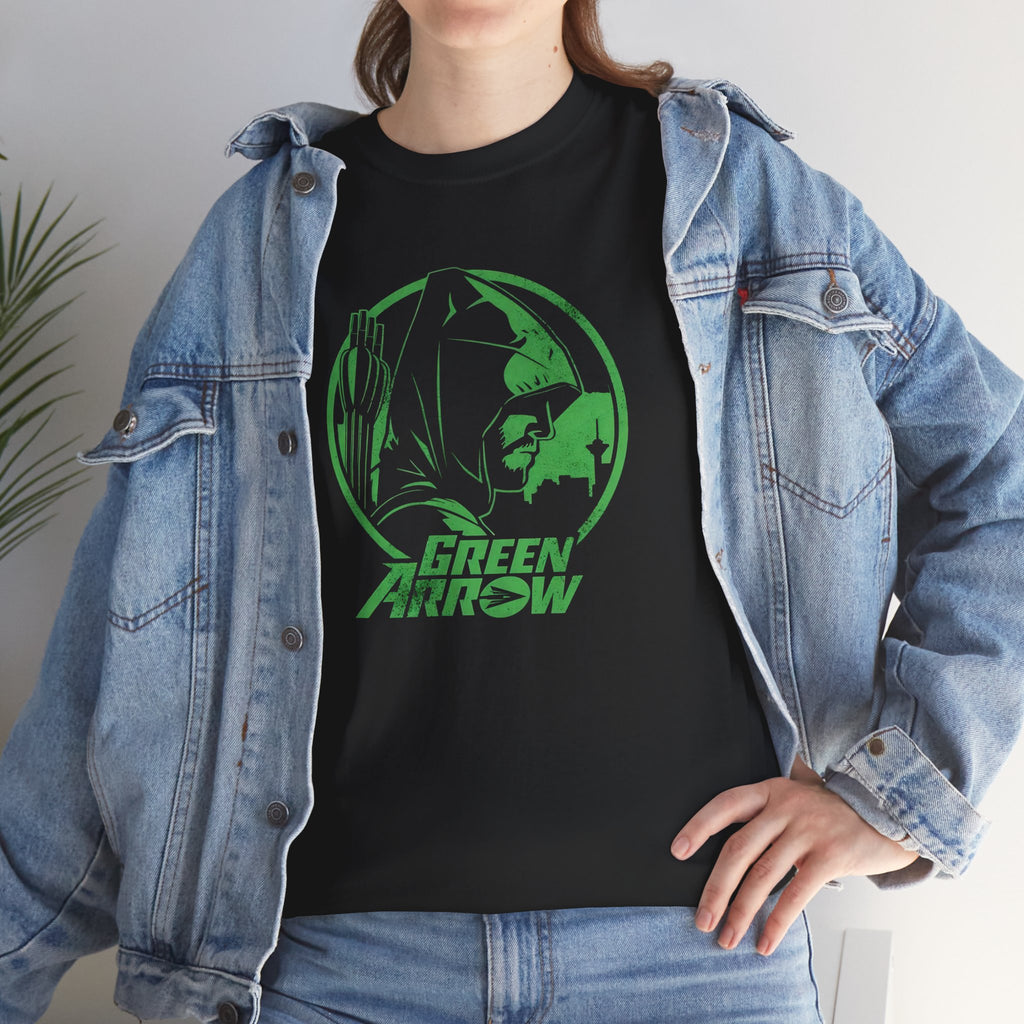 DC Green Arrow Graphic Tee — Oliver Queen - The Arrow Archer Logo T-Shirt
