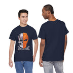 DC Deathstroke Skull Graphic T-Shirt — Slade Wilson Half-Mask Tee
