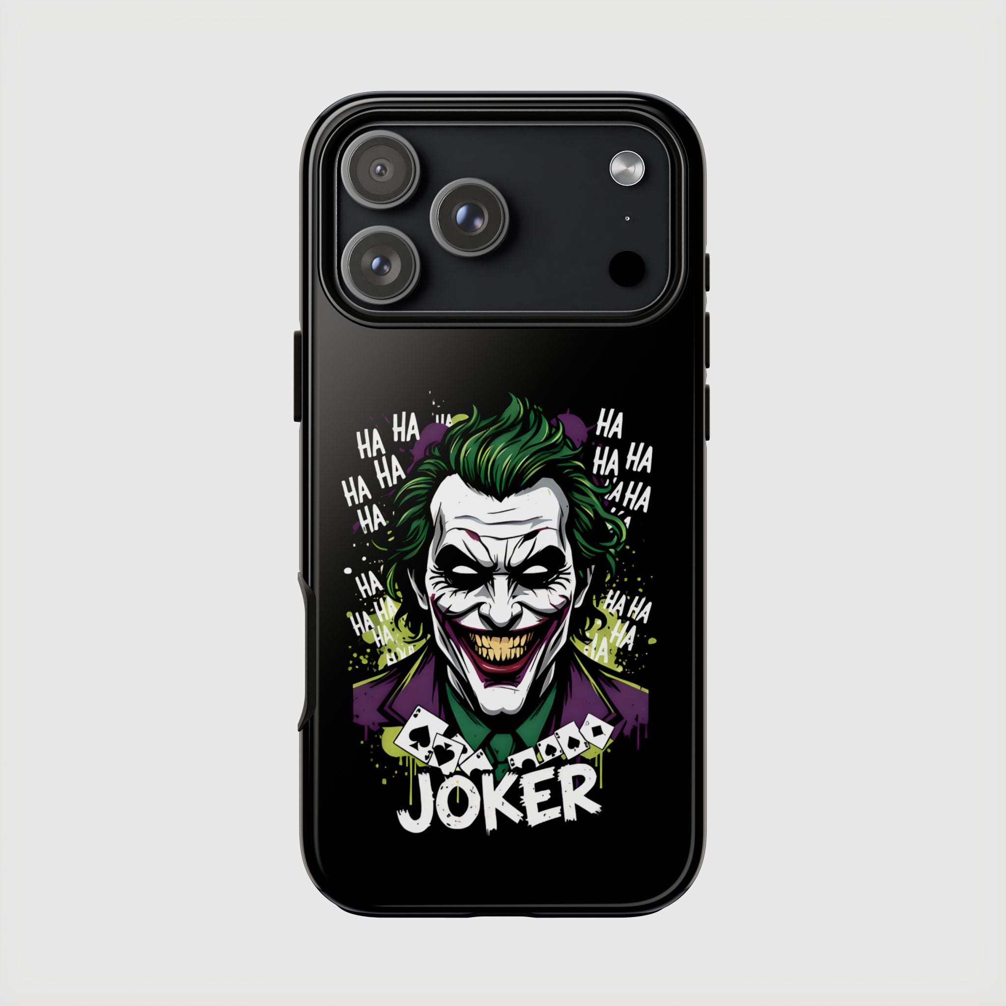 Joker "Bad Joke" DC Villain Hard Case for iPhone 17, 17 Air, 17 Pro Max, 16, 15, 14