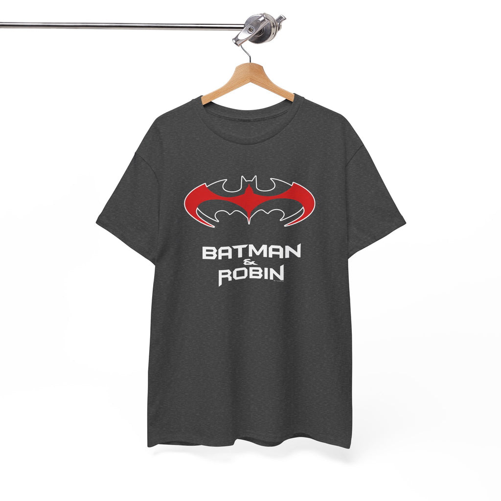 Batman & Robin 1997 Red Bat Emblem T‑Shirt - Batfamily shirt - George Clooney 90s Batman movie shirt