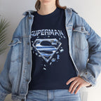 Man of Steel Metallic Logo T-Shirt — Shattered Chrome Superman Unisex Tee