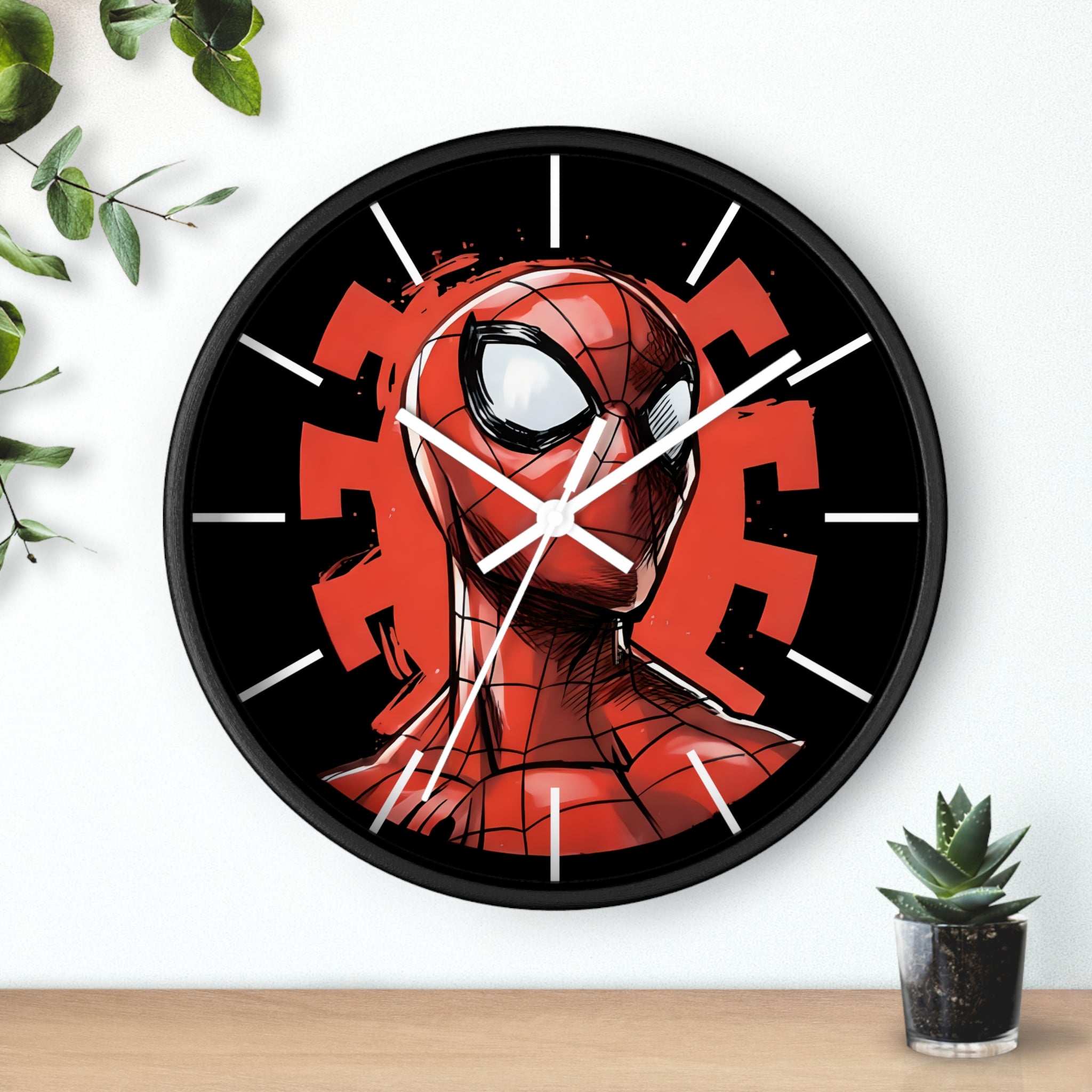 Spiderman Graphic Logo Wall Clock — Spiderverse Home Decor