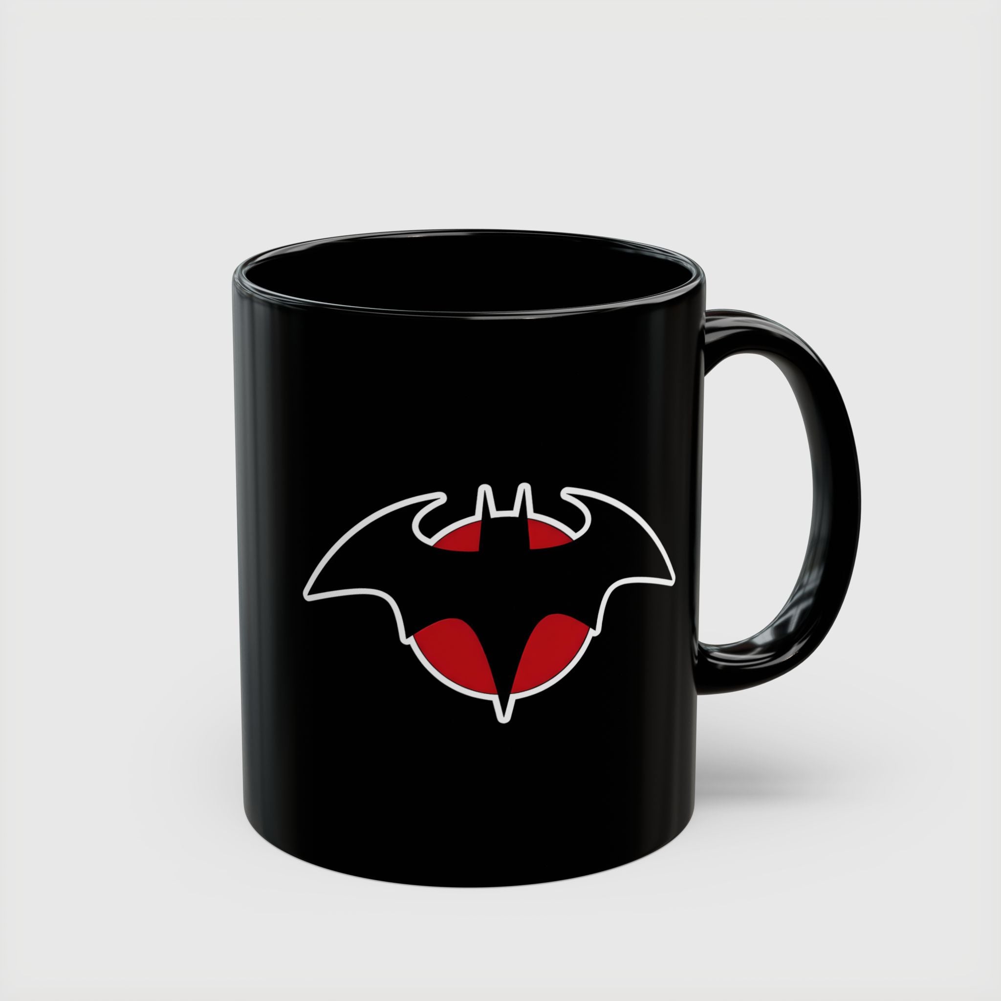 Flashpoint Batman Thomas Wayne Red Logo Black Coffee Mug - Drkheroz