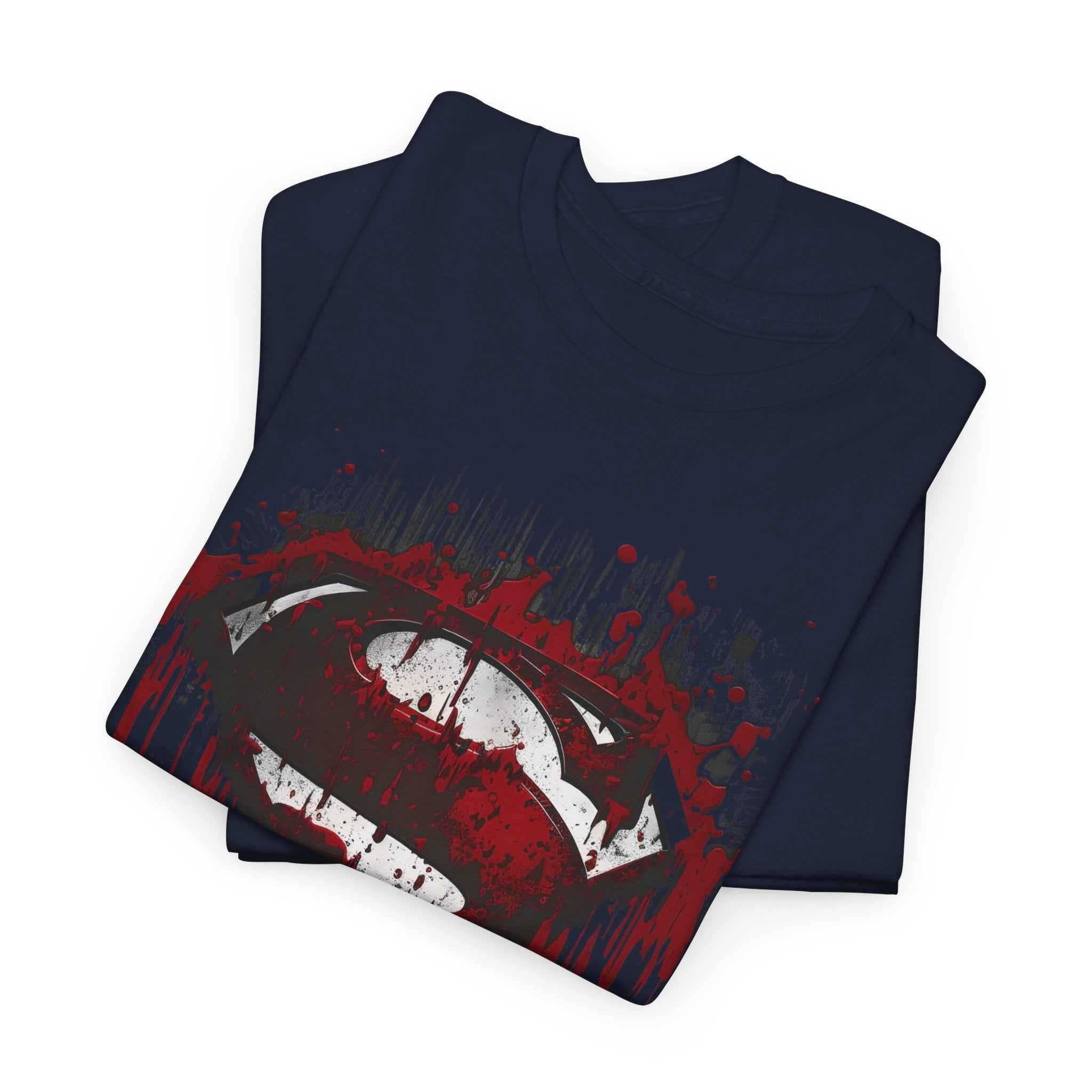 Superman Bloody S Shield Sacrifice Black Unisex T-Shirt