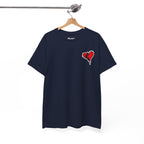 Harlequin Heart Tee — Joker-Inspired Playing Card Graphic T-Shirt
