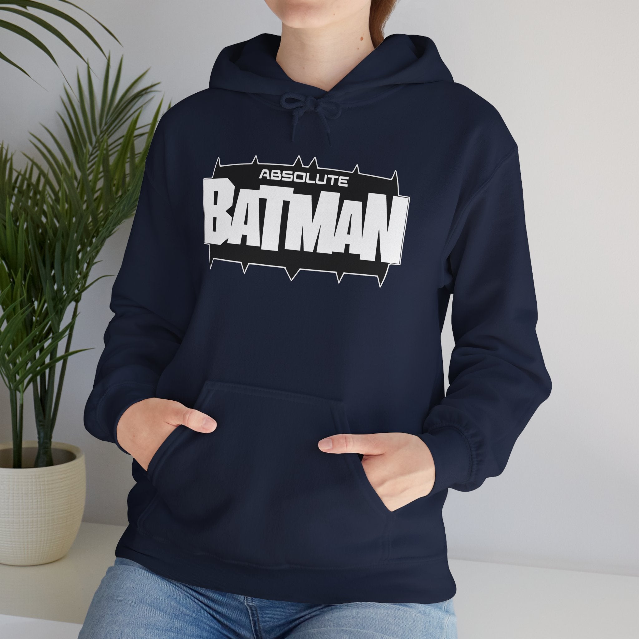 Absolute Batman Logo Unisex Hoodie – Gotham Knight Heavy Bat Graphic Hoodie