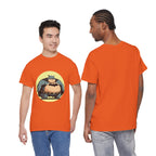 Funny Chubby Bat Hero T‑Shirt — Cute Fat Batman Parody Tee