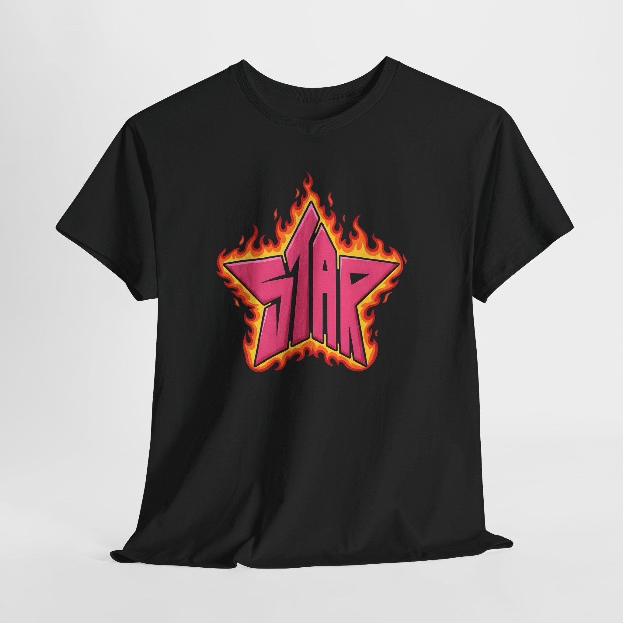 DC Teen titian Starfire Flaming Star Tee - Starfire graphical fanart T-shirt