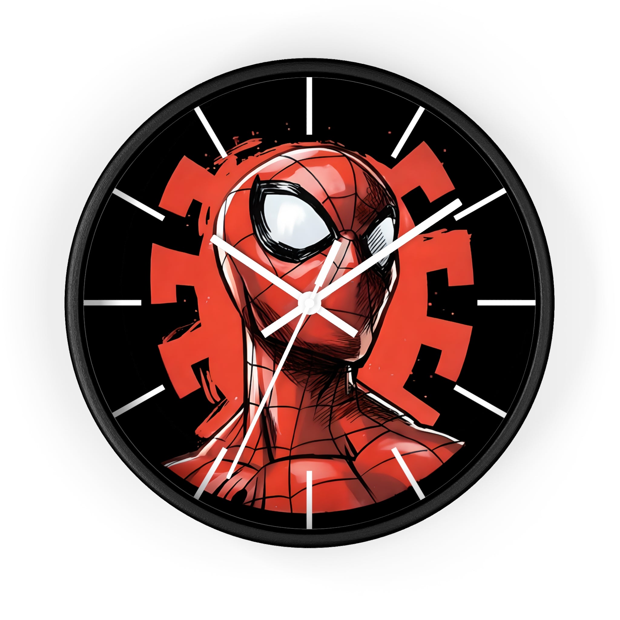 Spiderman Graphic Logo Wall Clock — Spiderverse Home Decor