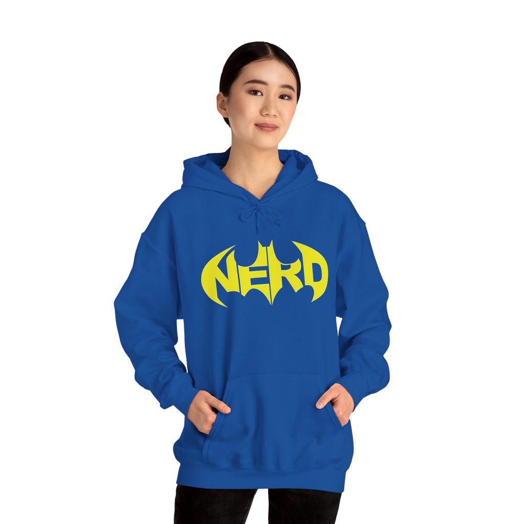 Nerd Batman Yellow Graphic Unisex Streetwear Hoodie