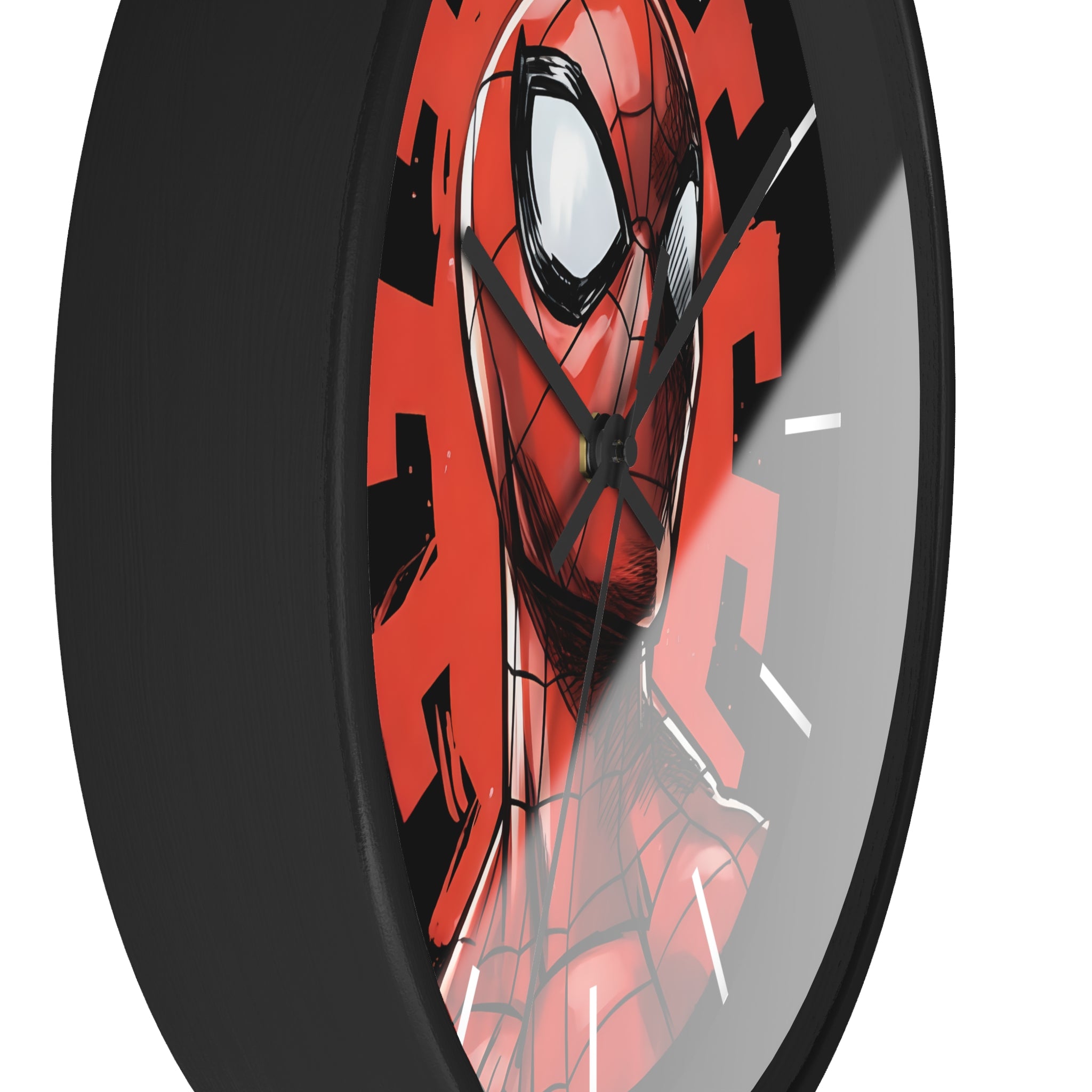 Spiderman Graphic Logo Wall Clock — Spiderverse Home Decor