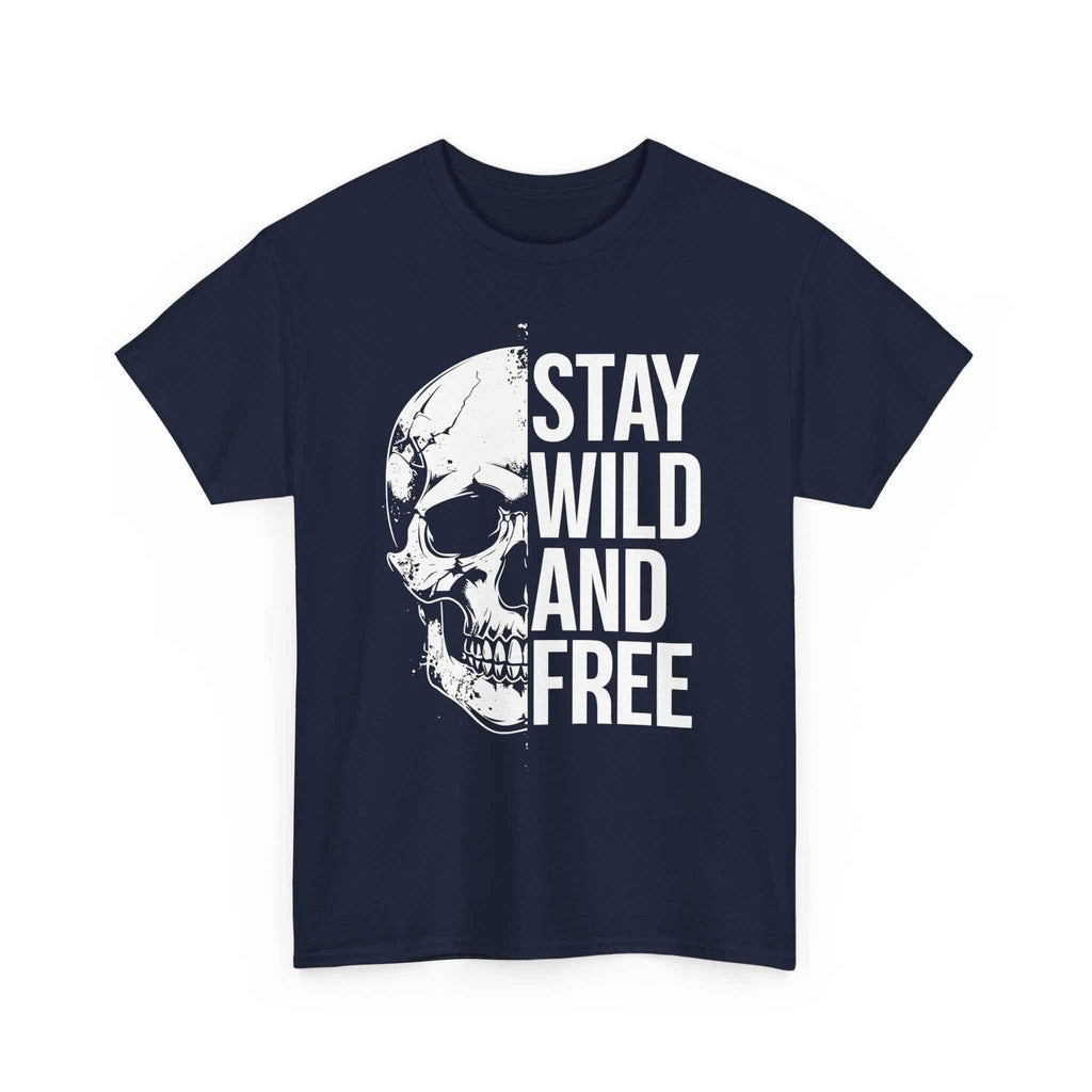 Skull Graphic Tee - Stay Wild and Free, Unisex Cotton T-Shirt for Adventure Lovers, Casual Wear, Gift for Outdoor Enthusiasts, Music [...]