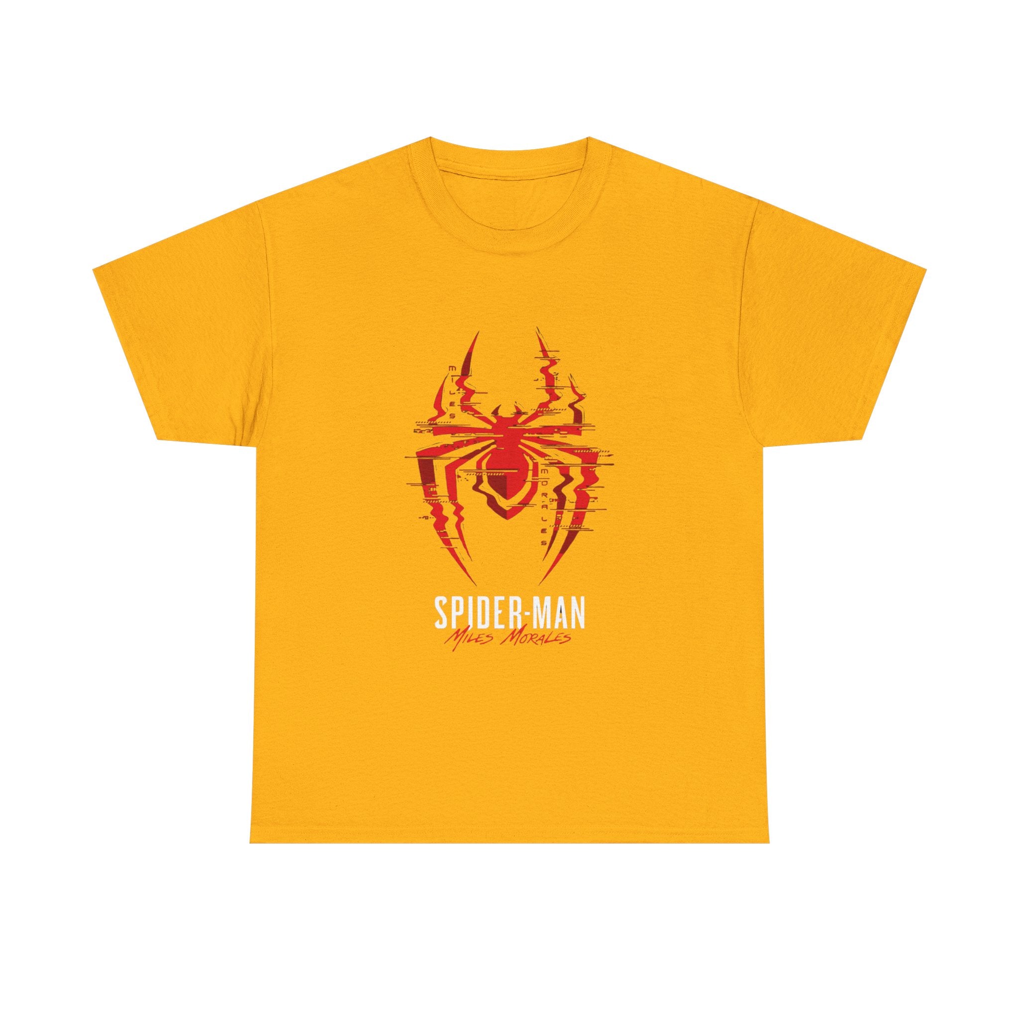 Marvel Spider-Man Miles Morales Glitch T-Shirt – Gamer Style Streetwear Tee