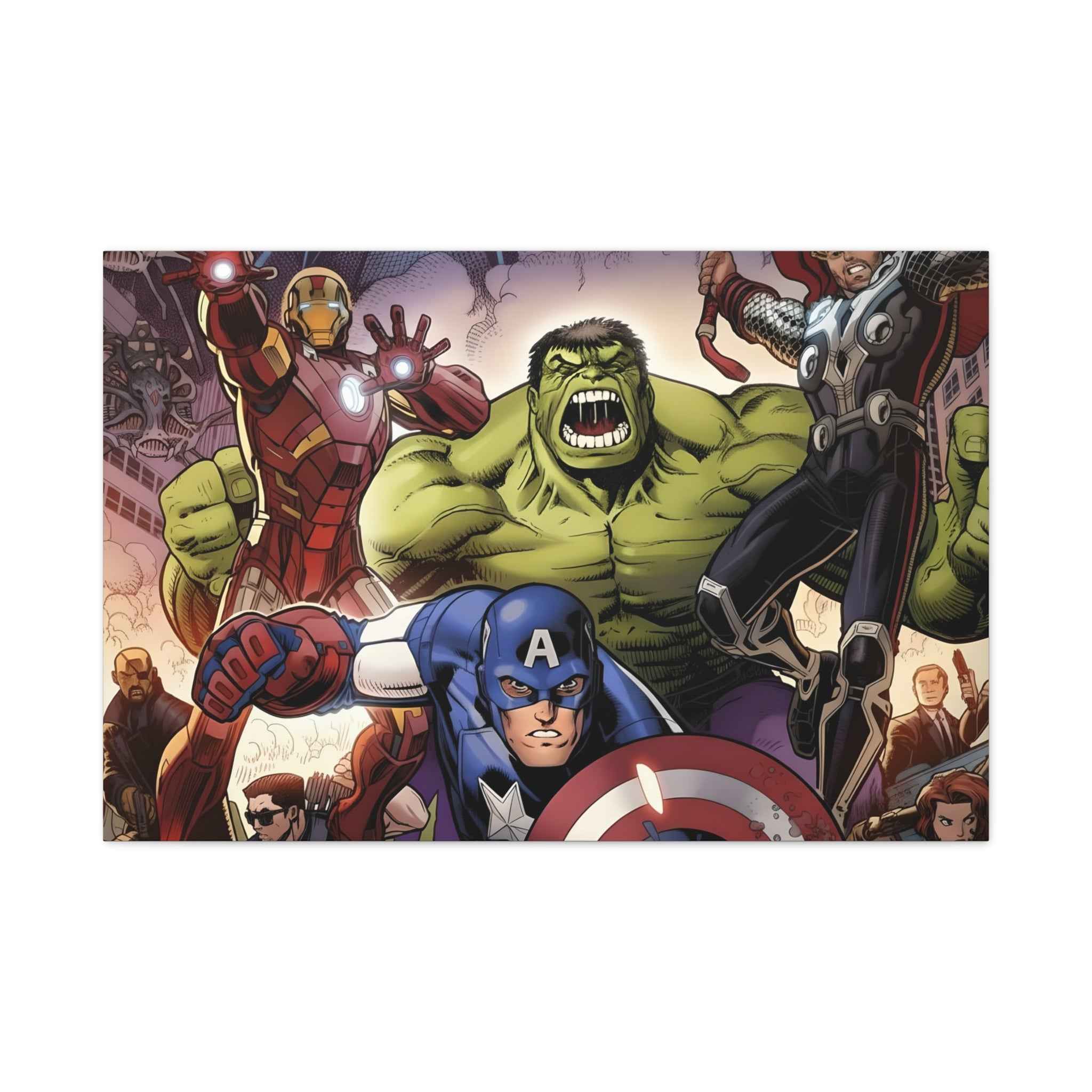 Superhero Canvas Art - Avengers Wall Decor