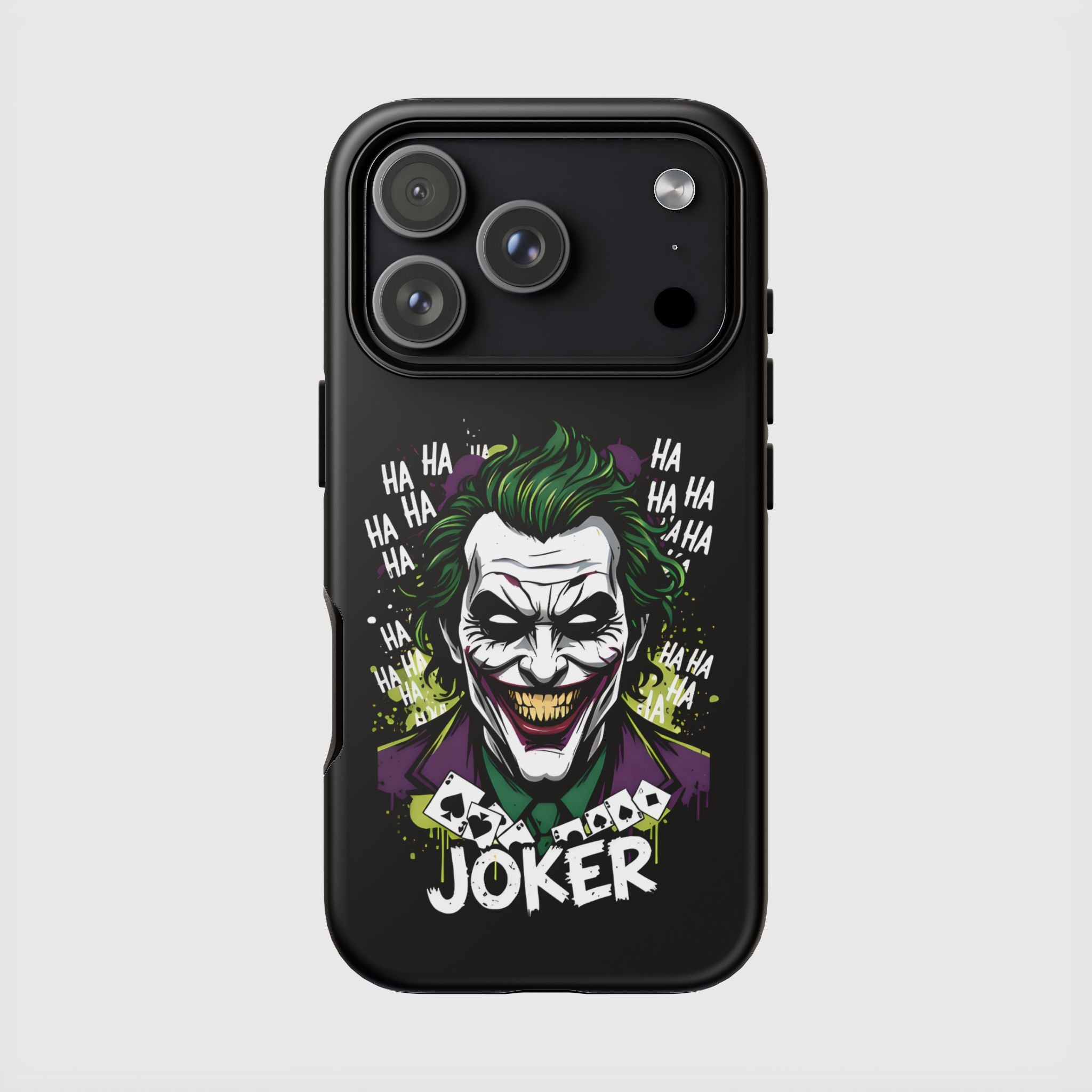 Joker "Bad Joke" DC Villain Hard Case for iPhone 17, 17 Air, 17 Pro Max, 16, 15, 14