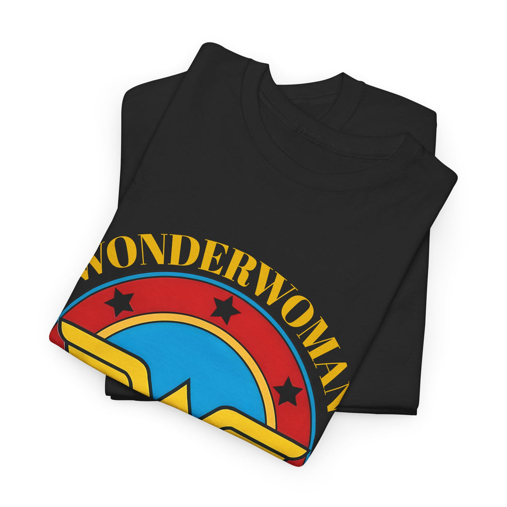 Wonder Woman Retro Logo Unisex T-Shirt - Classic DC Justice League Amazon Warrior Emblem Shirt
