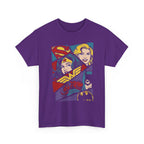 DC Girls Superhero Collage T‑Shirt — Wonder Woman, Supergirl & Batgirl Comic Tee