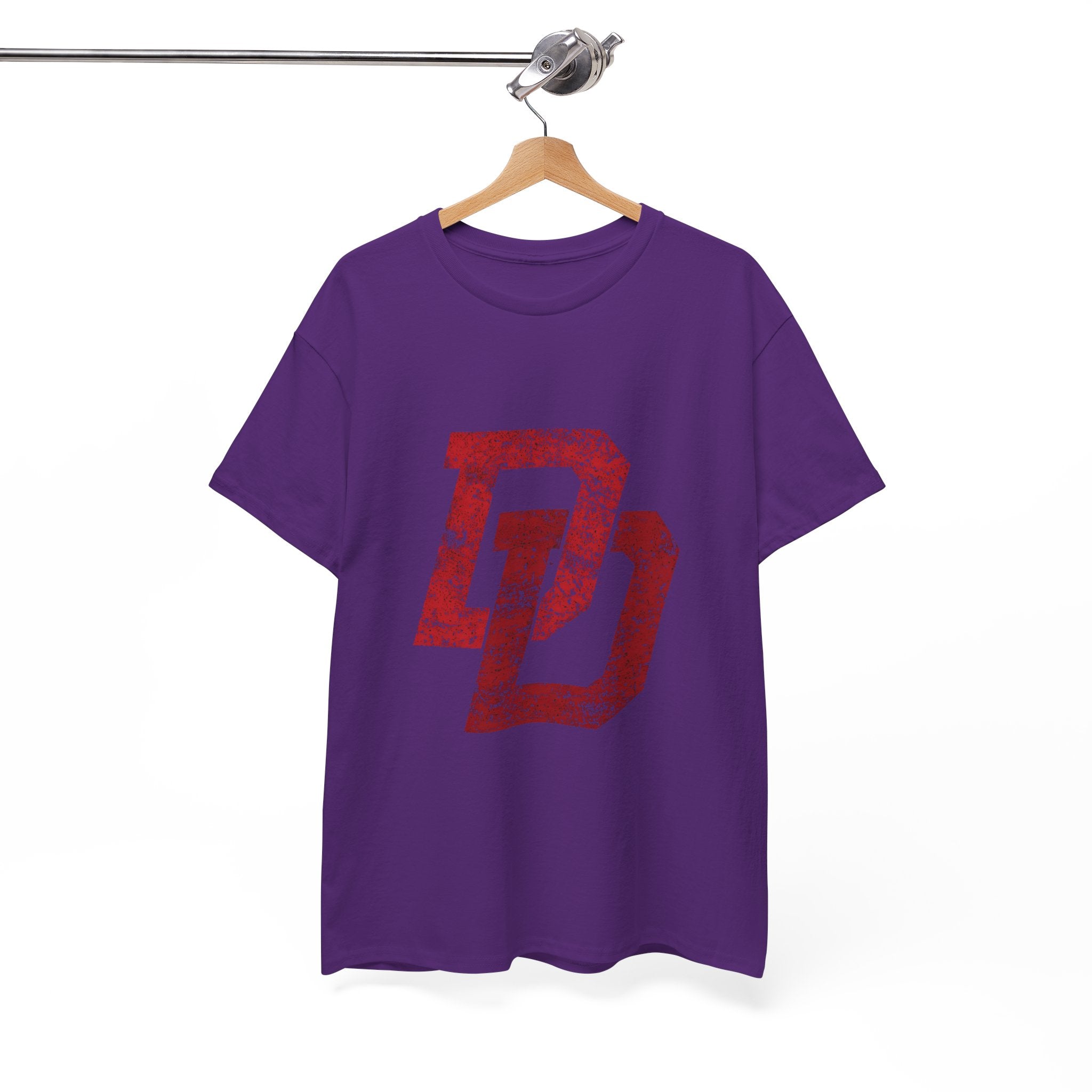 Marvel Daredevil movie Logo T‑Shirt — Distressed DD Superhero  unisex Tee