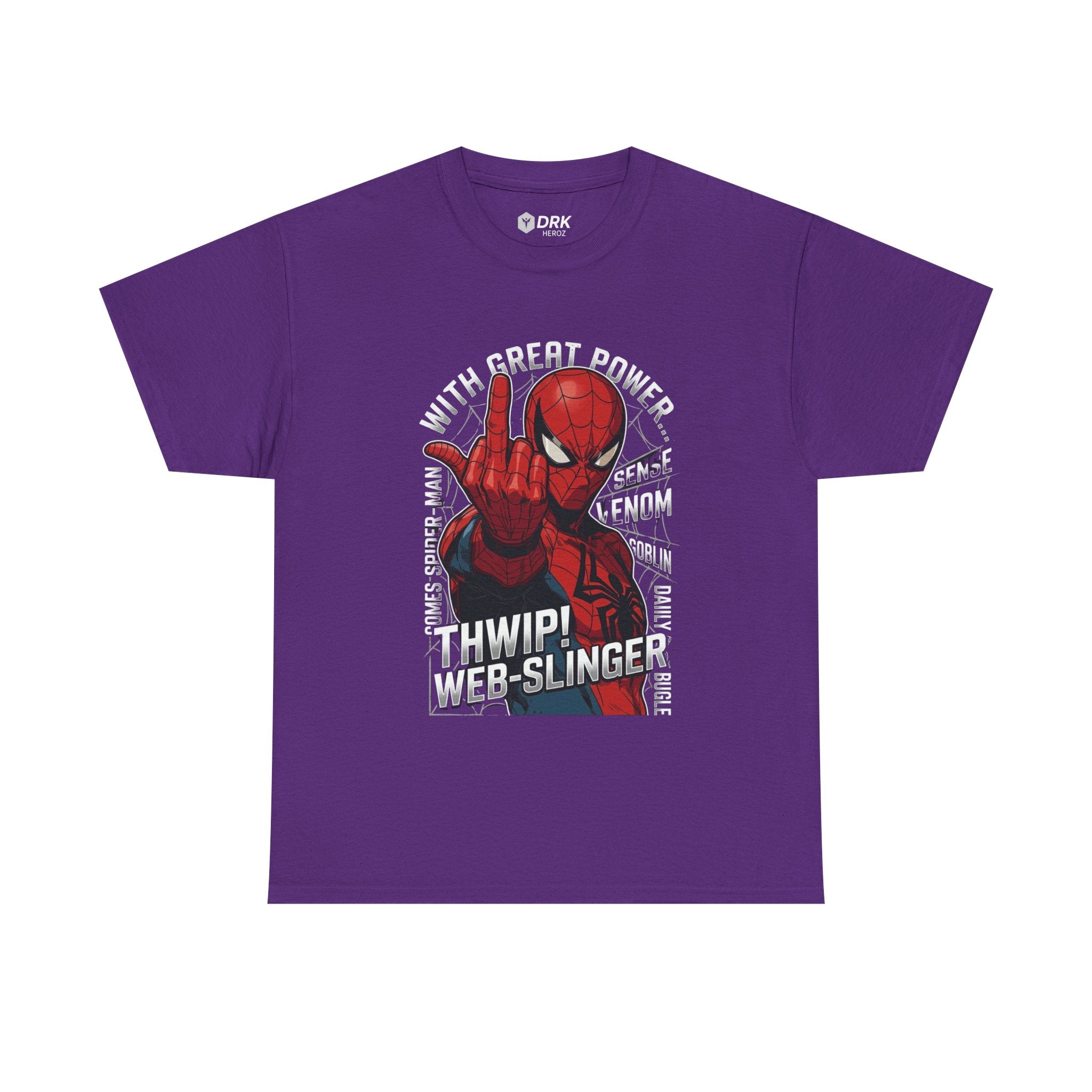 Marvel Spider-Man 'Gives the Finger' Comic Tee — Web-Slinger Graphic T-Shirt