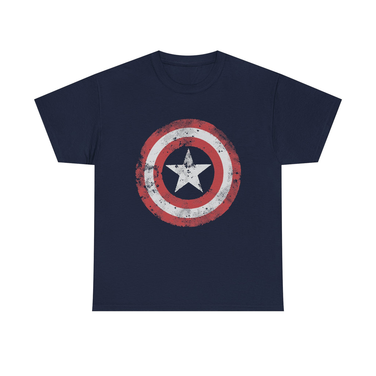 Vintage Captain America Shield Star T-Shirt - Unisex Distressed Avengers Tee