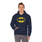 Batman Classic Logo Hoodie – Classic Yellow Bat Emblem Sweatshirt