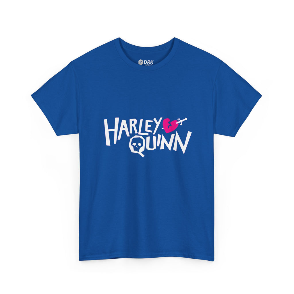 Harley Quinn Skull Heart Shirt – DC Comics Villain Graphic Tee