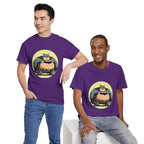 Funny Chubby Bat Hero T‑Shirt — Cute Fat Batman Parody Tee
