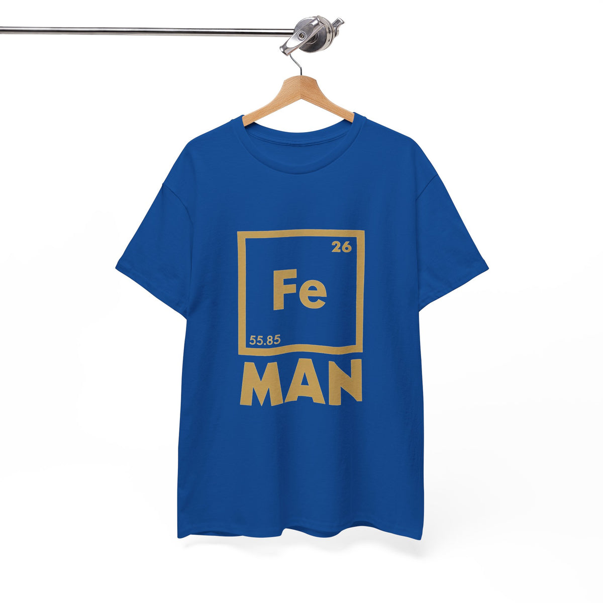 Fe Man The Periodic Avenger T-Shirt — Iron Man Nerds T-Shirt