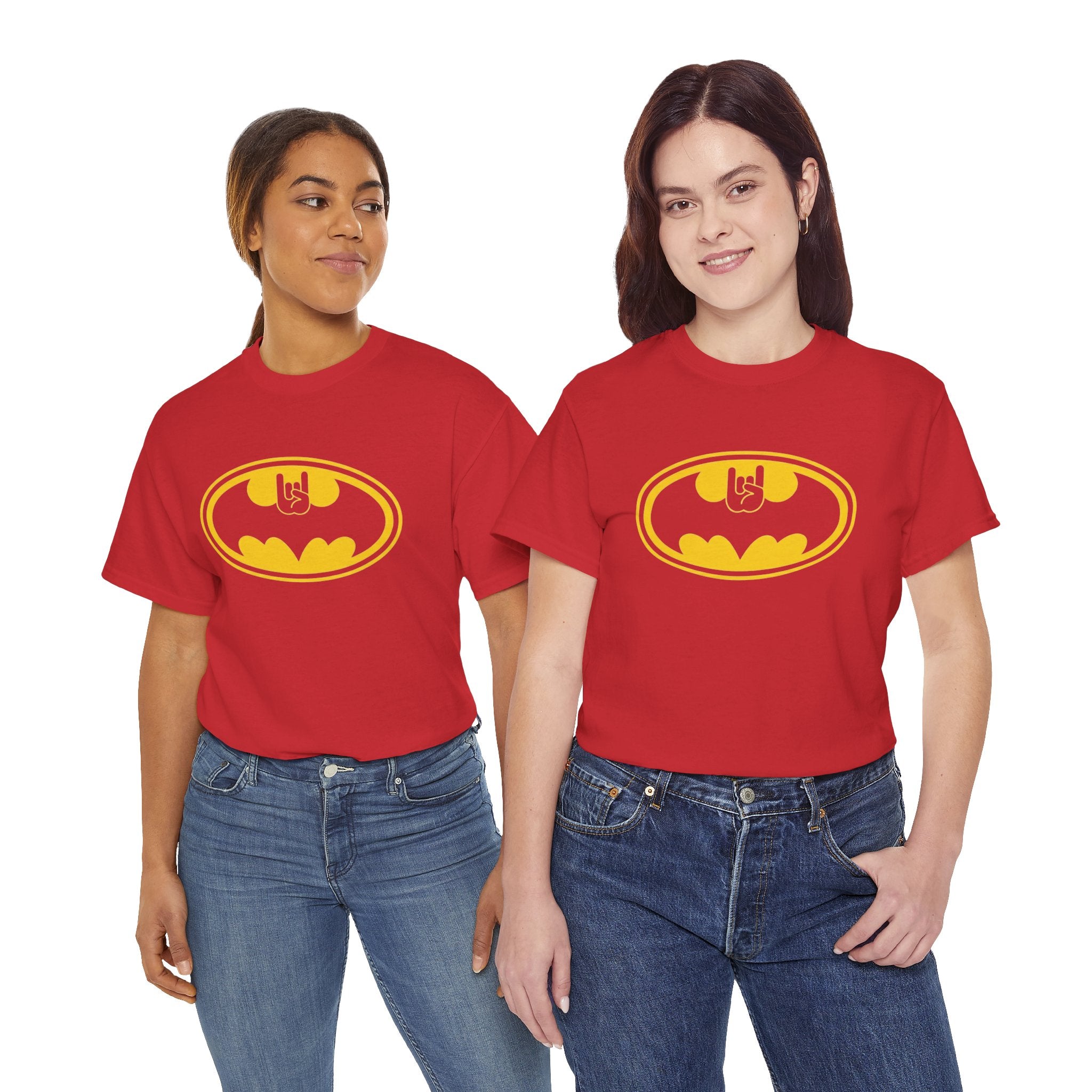 Batman Classic Rock And Roll Logo Unisex Premium T-Shirt