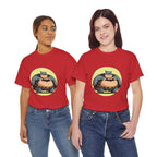 Funny Chubby Bat Hero T‑Shirt — Cute Fat Batman Parody Tee