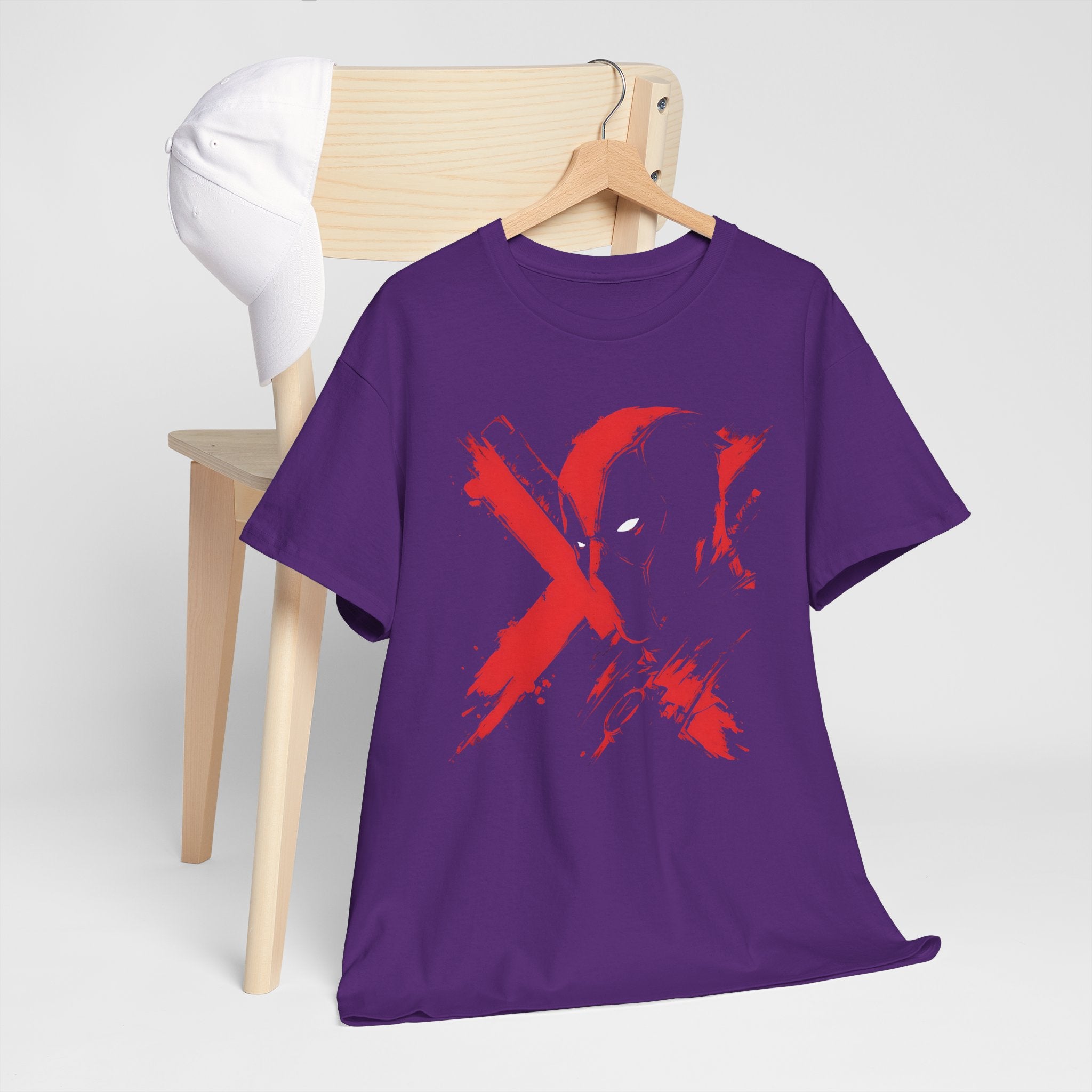 Deadpool Marvel Rivals Graphic Tee — Red X Masked Wade Wilson T-shirt