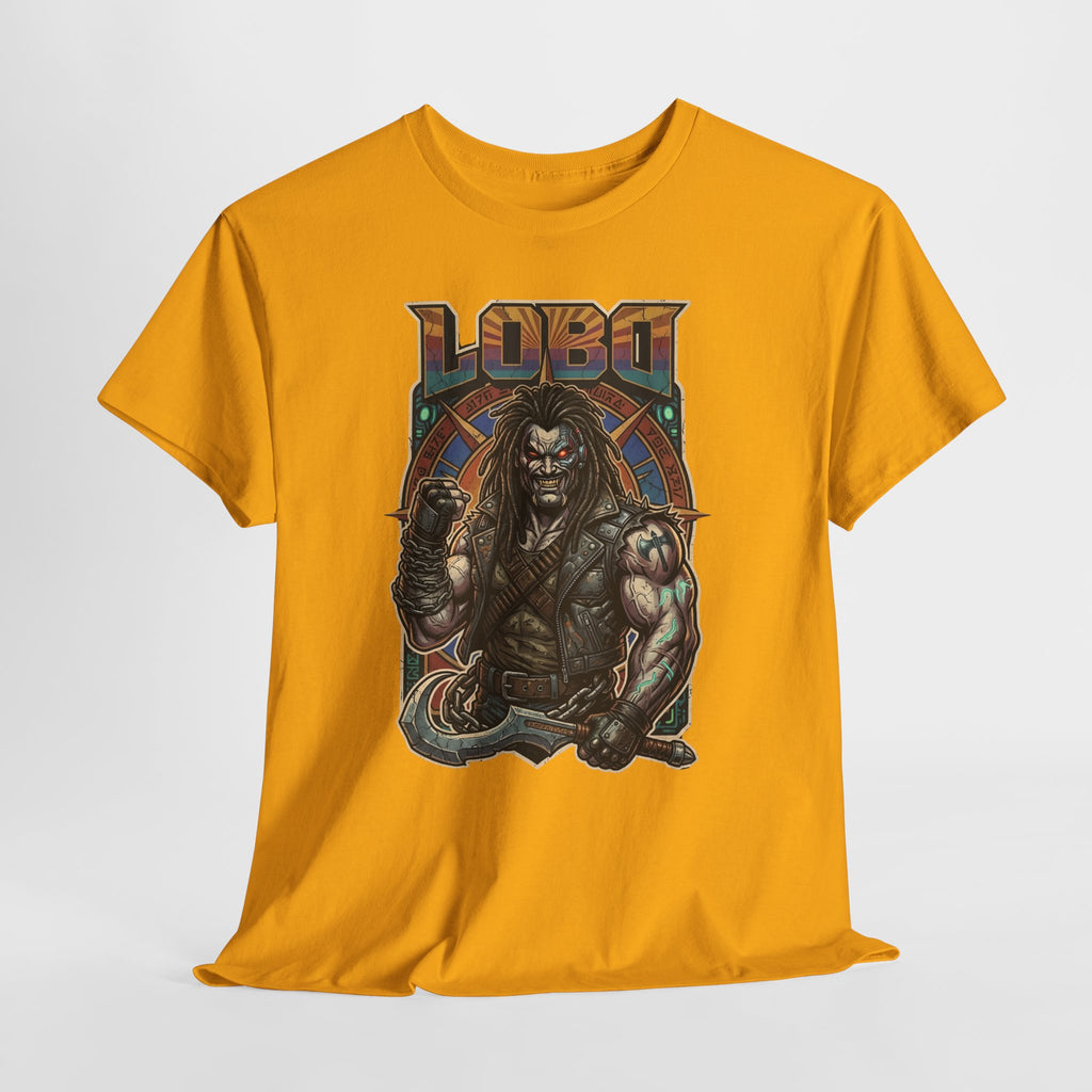 Lobo Warrior Graphic Tee – Jason Momoa’s DCU Czarnian Bounty Hunter T‑Shirt