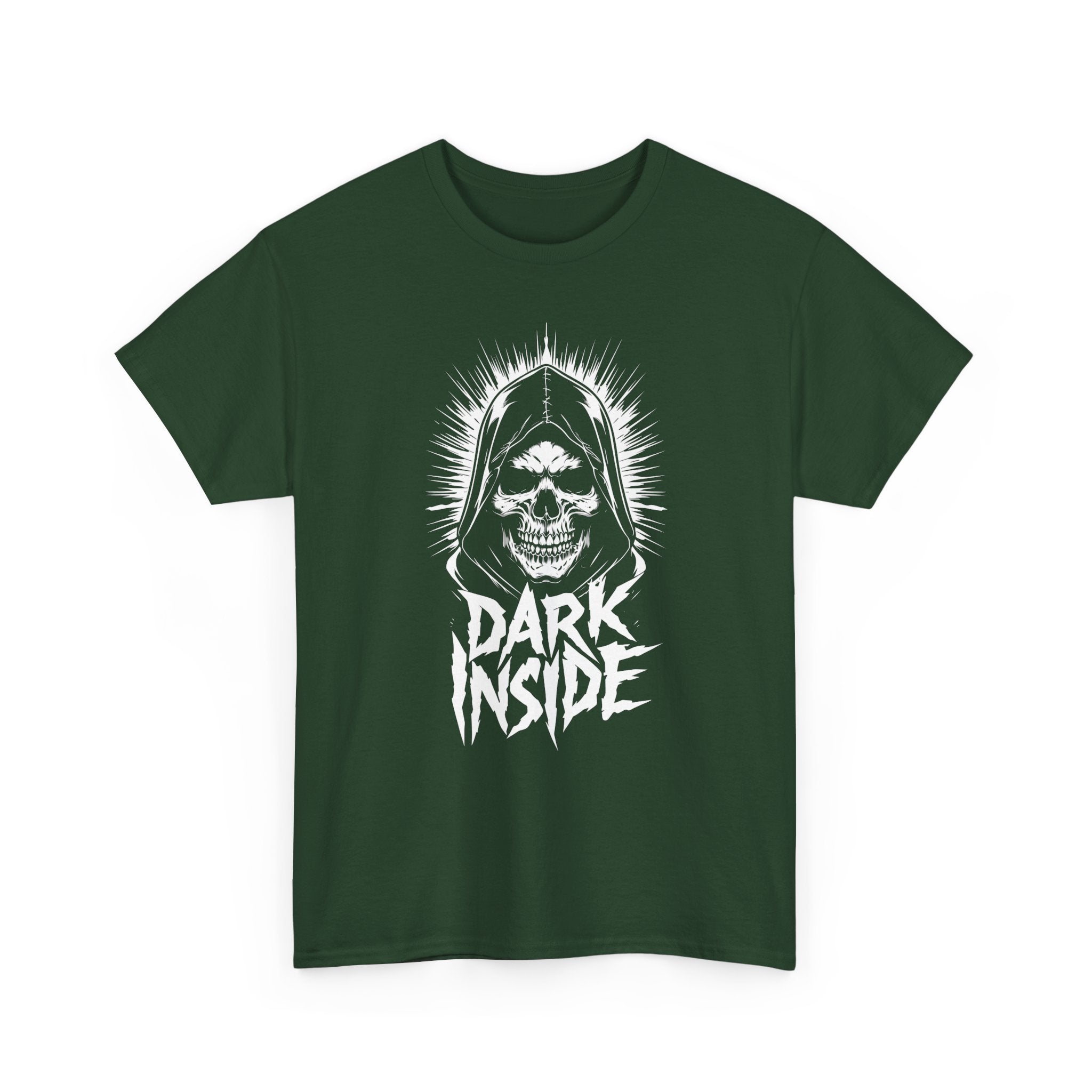 Dark Inside Skull Graphic T-Shirt — Gothic Halloween Alternative Tee